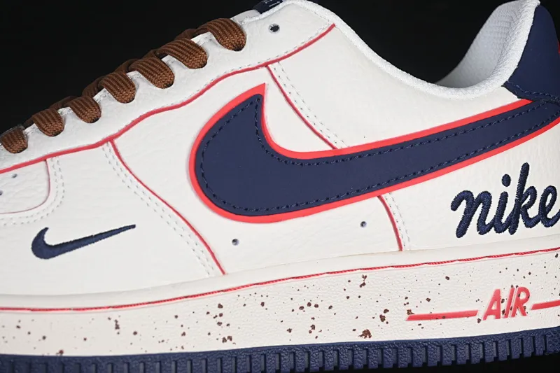All Categories Nk Air Force 1 Air Force Series Nk Air Force 1 Low Air Force Low Nike Air Force 1'07 Low Milk White Blue Red Spot Air Force One Low Casual Sneakers NH0601-545
